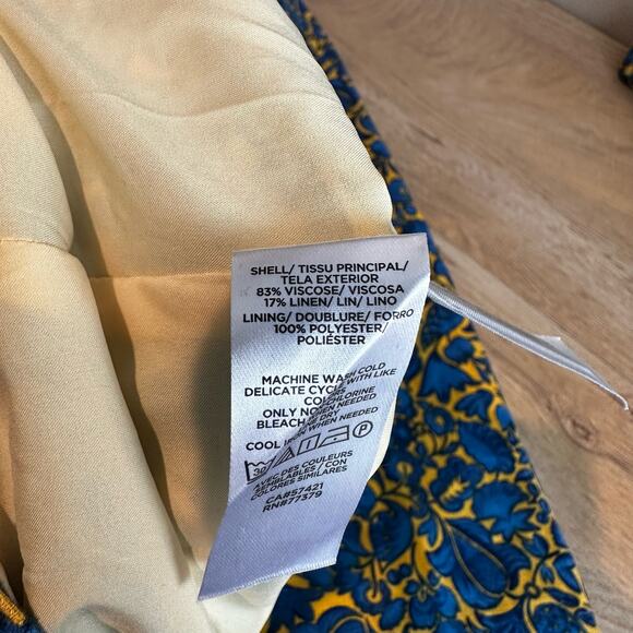Ann Taylor Petite Floral Side Button Sheath Dress 12P Summer '22 - Picture 13 of 13